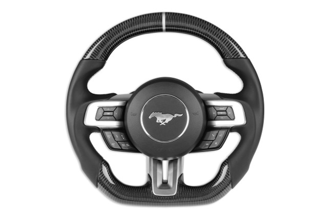 Drake Mustang Carbon Fiber Heated Steering Wheel (2018-2023) - Image