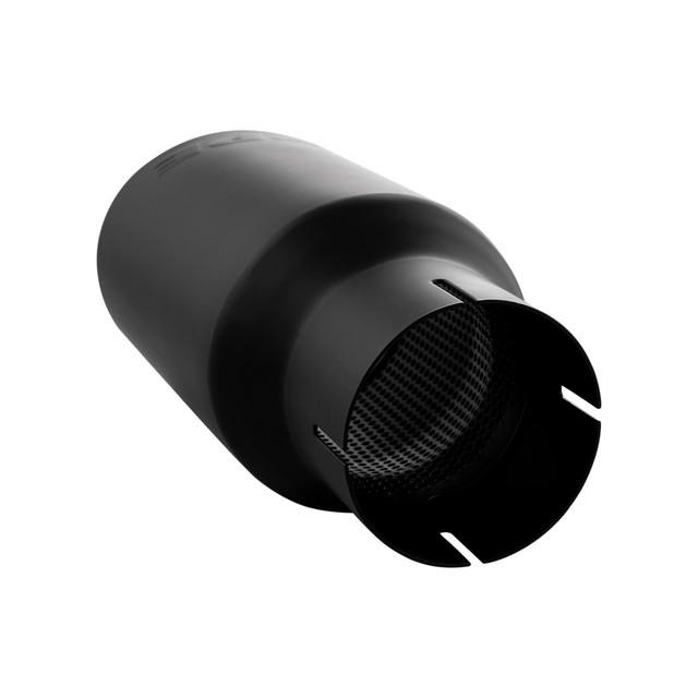 PPE 3.5" Inlet/5.5" Oval Outlet Stainless Steel Exhaust Tip - Matte Black - Image PPE 3.5" Inlet/5.5" Oval Outlet Stainless Steel Exhaust Tip - Matte Black - Image