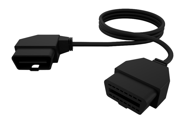 HP Tuners OBDII Cable Extension - Right Angle - 5ft - Image