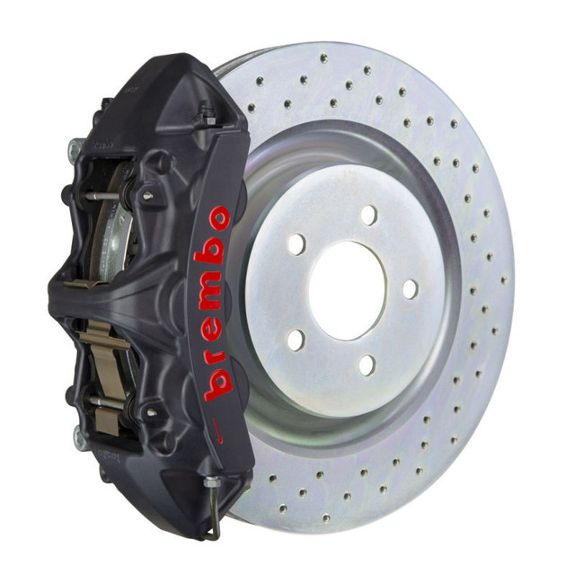 Brembo Mustang GT/V6 Front 6-Piston GTS Big Brake Kit - Black M6 Calipers/ 1-Pc 355x32 Rotors (2005-2014) - Image