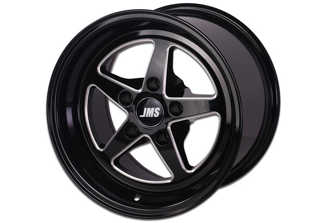 JMS Mustang Avenger Series Rear Wheel - Black Diamond Cut - 15x10 (2005-2014) - Image