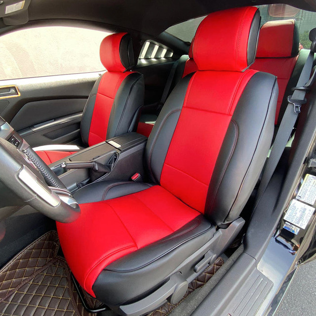 Kustom Interior Mustang Coupe Artificial Leather Seat Covers (2010-2014) - Image Kustom Interior Mustang Coupe Artificial Leather Seat Covers (2010-2014) - Image