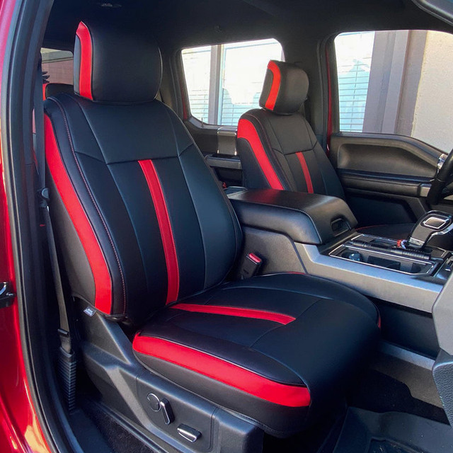 Kustom Interior F-150 Regular Cab Artificial Leather Seat Covers (2015-2020) - Image Kustom Interior F-150 Regular Cab Artificial Leather Seat Covers (2015-2020) - Image