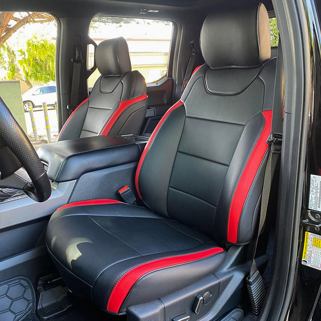 Kustom Interior F-150 Raptor Artificial Leather Seat Covers (2017-2020) - Image Kustom Interior F-150 Raptor Artificial Leather Seat Covers (2017-2020) - Image