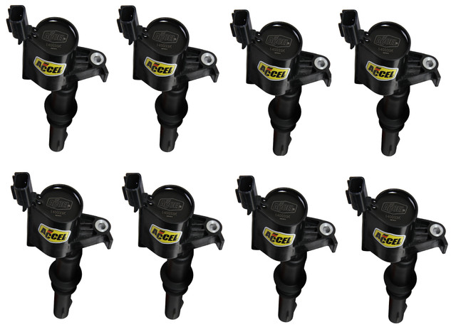ACCEL Mustang/F-150 4.6L/5.4L 3V Supercoil Ignition Coil Set - Black (2004-2008) - Image ACCEL Mustang/F-150 4.6L/5.4L 3V Supercoil Ignition Coil Set - Black (2004-2008) - Image