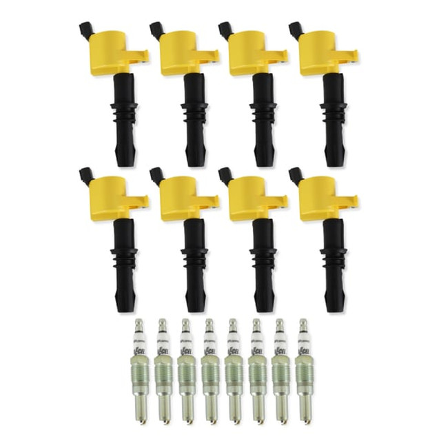 ACCEL Mustang/F-150 4.6L/5.4L 3V Supercoil & Copper Spark Plug Upgrade Kit - Yellow (2004-2008) - Image ACCEL Mustang/F-150 4.6L/5.4L 3V Supercoil & Copper Spark Plug Upgrade Kit - Yellow (2004-2008) - Image
