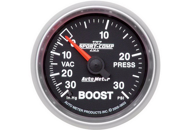 Autometer Sport Comp II Mechanical Boost/Vacuum Gauge - Image