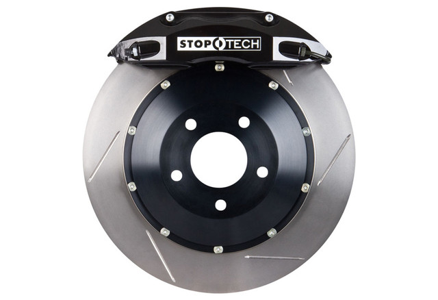 StopTech Mustang GT 14" 4-Piston Front Big Brake Kit Black (2005-2014) - Image