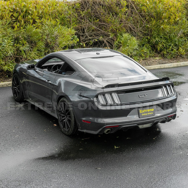 EOS Mustang GT Spoiler Wickerbill Spoiler Flap Insert - Smoke Tinted (2015-2023) - Image EOS Mustang GT Spoiler Wickerbill Spoiler Flap Insert - Smoke Tinted (2015-2023) - Image