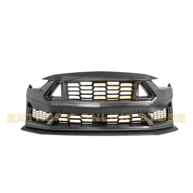 EOS Mustang Dark Horse Conversion Front Bumper Kit - Primed Black (2018-2023) - Image EOS Mustang Dark Horse Conversion Front Bumper Kit - Primed Black (2018-2023) - Image
