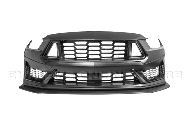 EOS Mustang Dark Horse Conversion Front Bumper Kit - Primed Black (2015-2017) - Image EOS Mustang Dark Horse Conversion Front Bumper Kit - Primed Black (2015-2017) - Image