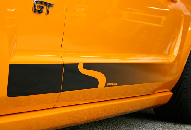 Steeda Sidewinder Decal - Black (2005-2014) - Image