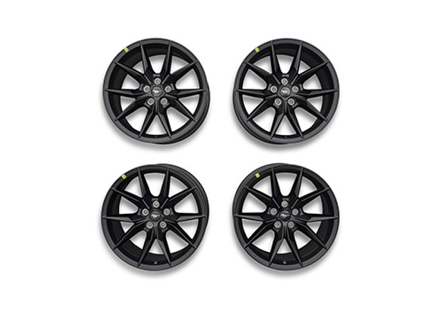 Ford Performance Mustang 19x9.5 / 19x10 Staggered Dark Horse Style Wheel Kit - Black (2015-2026) - Image Ford Performance Mustang 19x9.5 / 19x10 Staggered Dark Horse Style Wheel Kit - Black (2015-2026) - Image