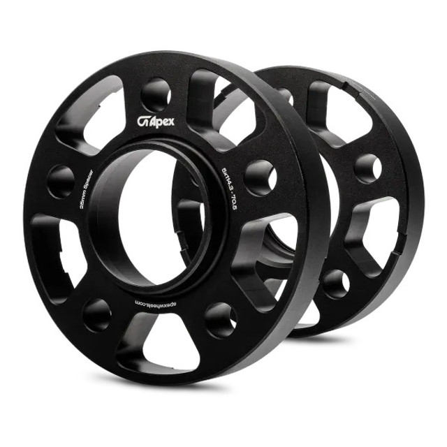 Apex Mustang 25mm Wheel Spacer Kit - Black (1994-2026) - Image