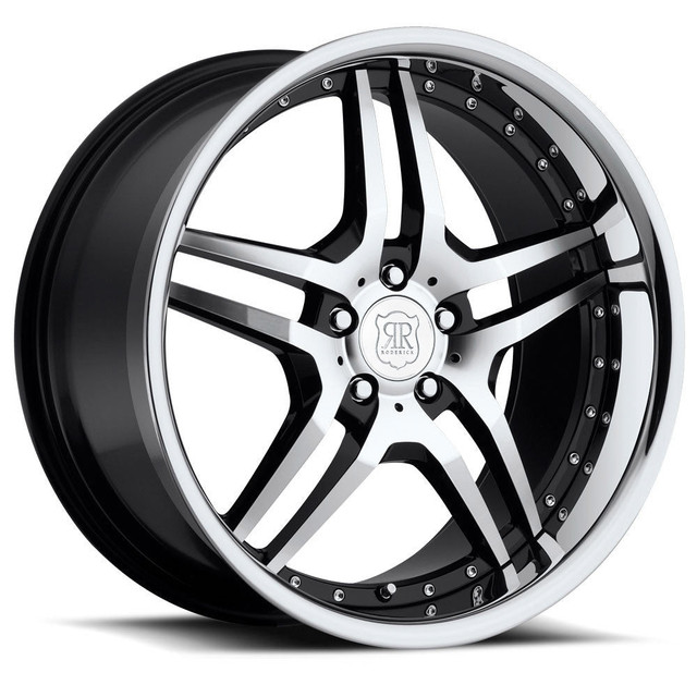 MRR Mustang RW2 Black w/ Chrome Lip Wheel - 19x8.5 (2015-2026) - Image