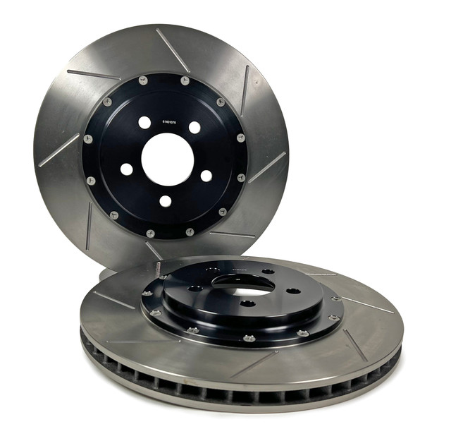 Baer Mustang EradiSpeed+ Rear 2pc Performance Brake Rotor Pair - Slotted (2024-2026) - Image