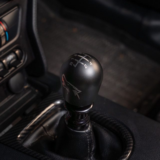 Billetworkz Mustang 6-Speed Short Teardrop Weighted Shift Knob - Coyote Engraved (2015-2026) - Image Billetworkz Mustang 6-Speed Short Teardrop Weighted Shift Knob - Coyote Engraved (2015-2026) - Image