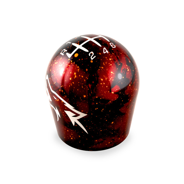 Billetworkz Mustang 6-Speed Short Teardrop Shift Knob - Cosmic/Coyote Engraved (2015-2026) - Image Billetworkz Mustang 6-Speed Short Teardrop Shift Knob - Cosmic/Coyote Engraved (2015-2026) - Image