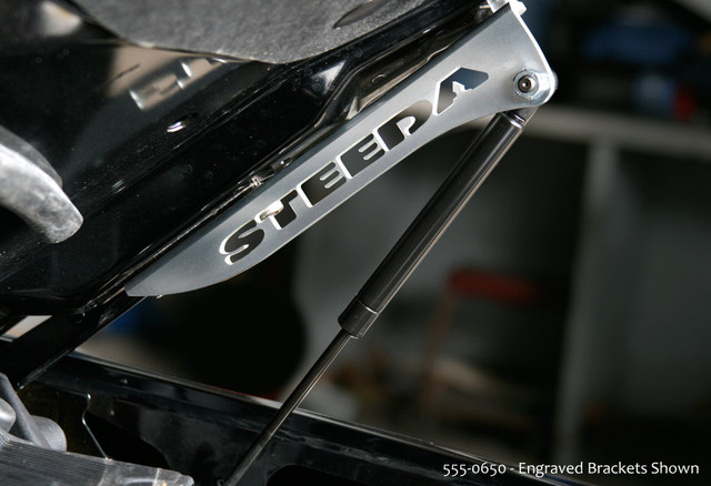 Steeda Mustang Engraved Billet Hood Strut Kit (2005-2014) - Image Steeda Mustang Engraved Billet Hood Strut Kit (2005-2014) - Image