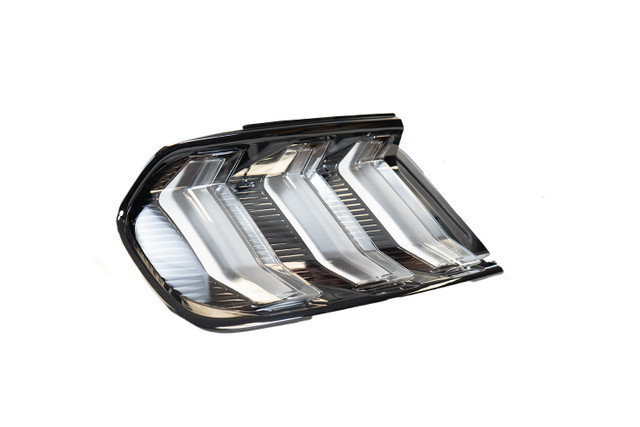 Mustang Euro Style Tail Lights - Gloss Black Housing, Clear Lens (2015-2023) - Image