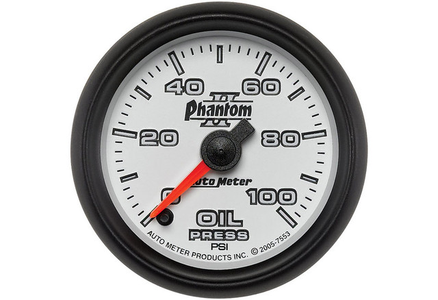 Autometer Phantom II Electric Oil Pressure Gauge - Image