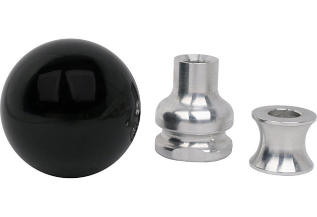 Steeda Mustang Black Cue Ball Shift Knob w/ Collar (1979-2010) - Image
