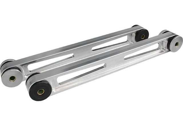 Steeda Mustang Billet Rear Lower Control Arms - w/ Logo Poly Ends (2005-2014) - Image