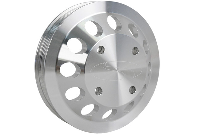 Steeda Mustang GT/BOSS 302 Billet 4 Bolt Water Pump Pulley 5.0L/5.2L GT350 (2011-2023) - Image