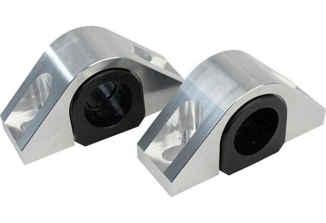 Steeda Mustang Billet Front Sway Bar Mounts - 1 3/8" I.D. Poly Bushings (2015-2026) - Image Steeda Mustang Billet Front Sway Bar Mounts - 1 3/8" I.D. Poly Bushings (2015-2026) - Image