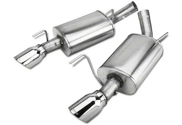 Corsa Mustang GT/GT500 2.5" Sport Axle-Back Exhaust - Polished Pro-Tips (2005-2010) - Image Corsa Mustang GT/GT500 2.5" Sport Axle-Back Exhaust - Polished Pro-Tips (2005-2010) - Image