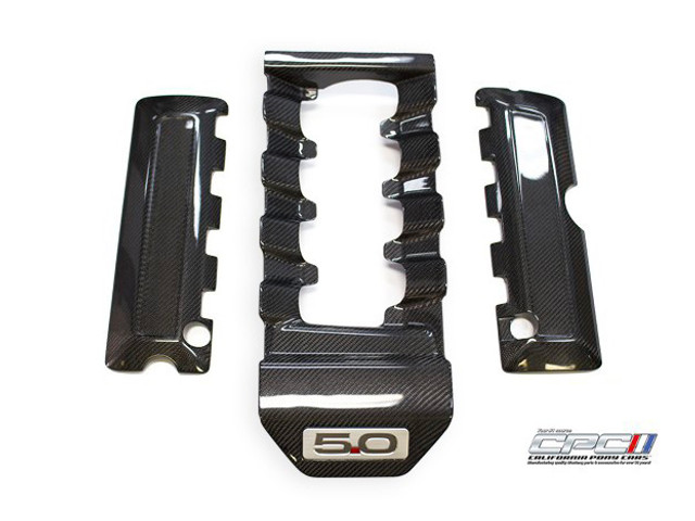 California Pony Cars Mustang GT Carbon Fiber Engine Dress Up (2015-2017) - Image
