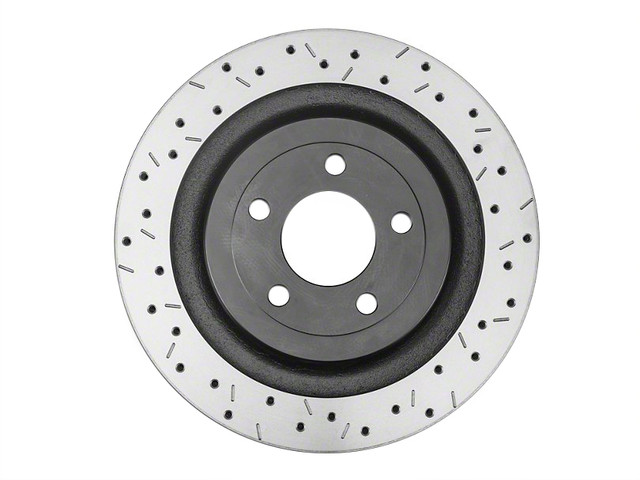 DBA Mustang Base/EcoBoost/PP/GT 4000 Series XS Drilled & Slotted Rear Rotor (2015-2023) - Image DBA Mustang Base/EcoBoost/PP/GT 4000 Series XS Drilled & Slotted Rear Rotor (2015-2023) - Image