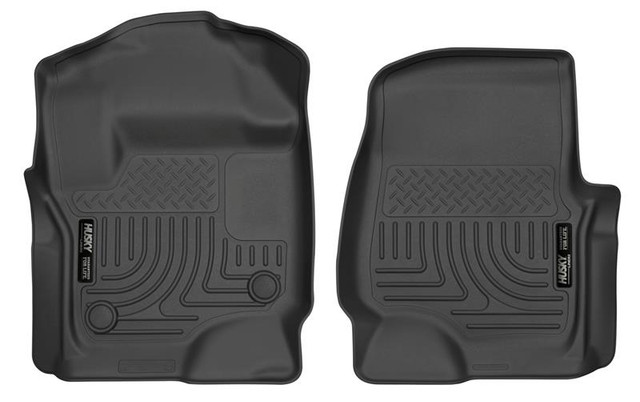 Husky Liners F-250/F-350 WeatherBeater Black Front Floor Liners (2017-2020) - Image