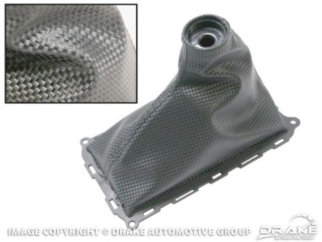 Drake Mustang V6/GT Shift Boot Carbon Fiber Look (2010-2014) - Image