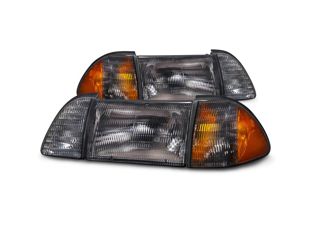 PDI Mustang OEM Style Headlights - Smoked (1987-1993) - Image