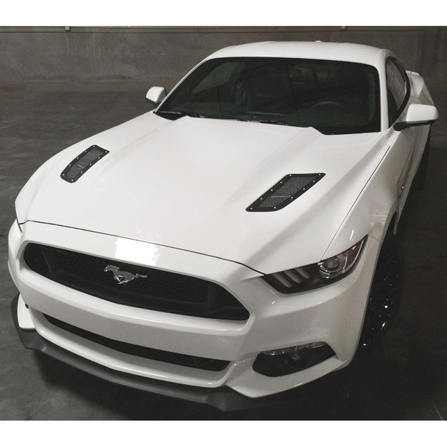 Drake Mustang GT Speed Mesh Hood Vent Kit - Stainless (2015-2017) - Image