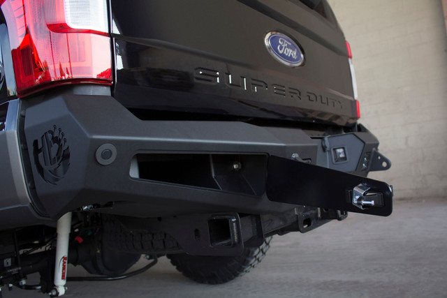 Addictive Desert Designs Super Duty Honey Badger Rear Bumper w/ Backup Sensor Cutouts (2017-2019) - Image Addictive Desert Designs Super Duty Honey Badger Rear Bumper w/ Backup Sensor Cutouts (2017-2019) - Image