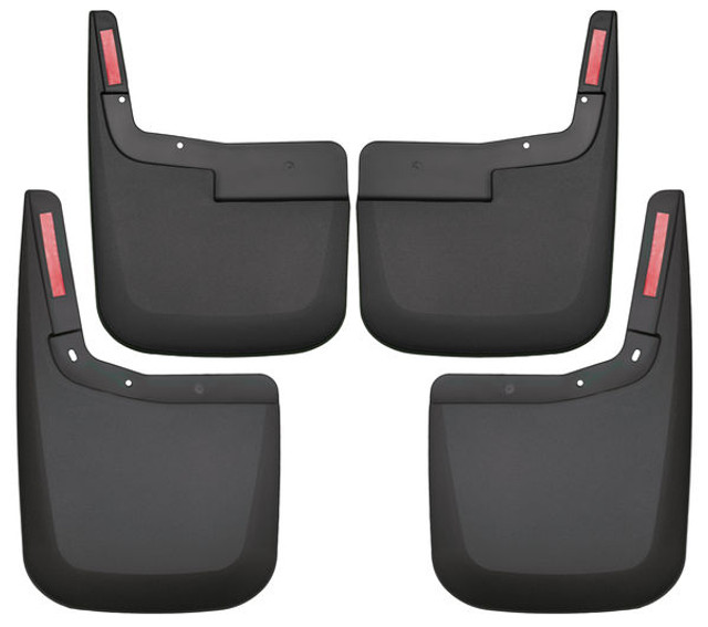 Husky Liners Front & Rear Mud Guards F-150 w/o OE Fender Flares (2015-2017) - Black - Image