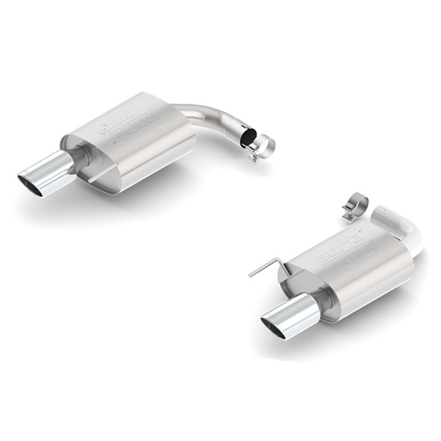 Borla Mustang GT Single Split 2.5" ATAK Axle-Back Exhaust w/ Chrome Tips (2015-2017) - Image