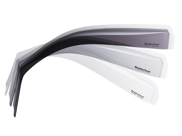WeatherTech F-150 Front & Rear Dark Smoke Side Window Deflectors SuperCab (2015-2019) - Image