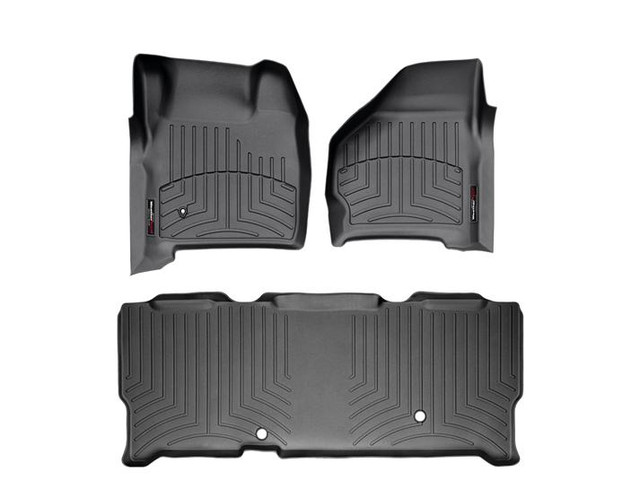 WeatherTech Superduty Super Cab w/ Front & Rear Floor Liner Set w/o 4x4 Floor Shifter (1999-2007) - Image WeatherTech Superduty Super Cab w/ Front & Rear Floor Liner Set w/o 4x4 Floor Shifter (1999-2007) - Image