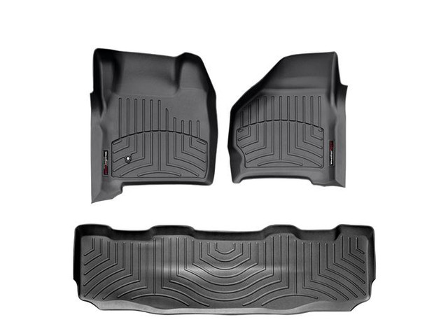 WeatherTech Superduty Super Crew w/ Front & Rear Floor Liner Set w/o 4x4 Floor Shifter (1999-2007) - Image WeatherTech Superduty Super Crew w/ Front & Rear Floor Liner Set w/o 4x4 Floor Shifter (1999-2007) - Image