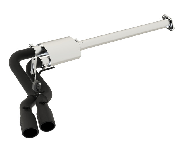 MBRP F-150 2.7L/3.5L/5.0L 3" Cat-Back Exhaust Single Side Pre-Axle Dual Exit Black Coated (2015-2023) - Image
