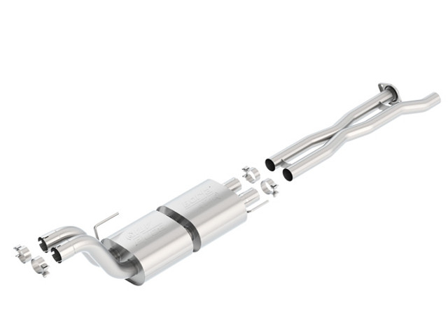 Borla Raptor Mid Section Exhaust X-Pipe With ATAK Mufflers (2017-2020) - Image