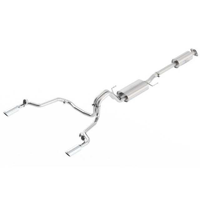 Ford Performance F-150 5.0L Touring Dual Exhaust System w/ Chrome Tips - Rear Exit (2015-2023) - Image Ford Performance F-150 5.0L Touring Dual Exhaust System w/ Chrome Tips - Rear Exit (2015-2023) - Image