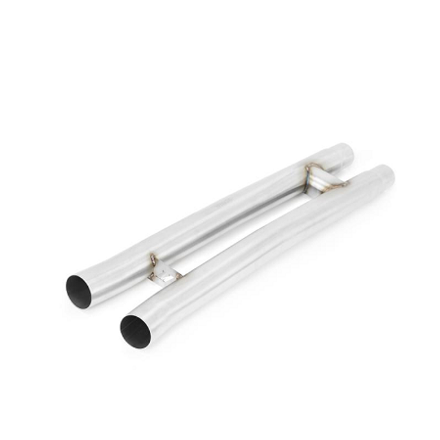 Mishimoto Mustang GT Cut And Clamp Resonator Delete H-Pipe (2015-2026) - Image