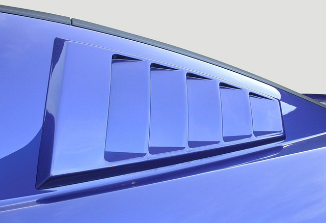 Classic Design Concepts Mustang Quarter Window Louvers - Unpainted (2005-2014) - Image Classic Design Concepts Mustang Quarter Window Louvers - Unpainted (2005-2014) - Image