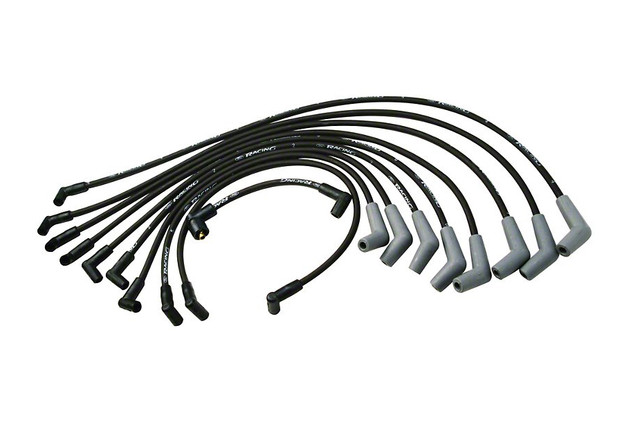 Ford Performance Mustang 5.0L 9mm Spark Plug Wire Set "Ford Racing" - Black (1979-1995) - Image Ford Performance Mustang 5.0L 9mm Spark Plug Wire Set "Ford Racing" - Black (1979-1995) - Image