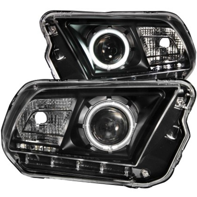 Anzo Mustang Projector Headlights With Halo Black - CCFL (2010-2013) - Image