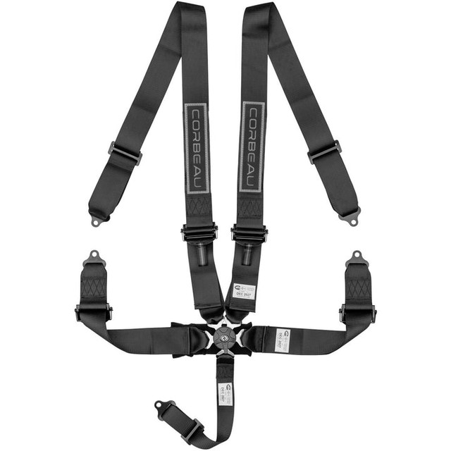 Corbeau Mustang 5-Point 3" Camlock Harness Belt Black (1979-2023) - Image